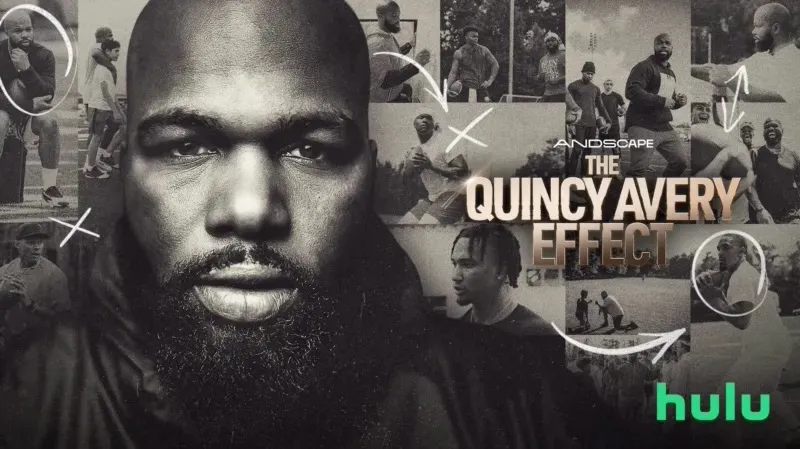 Title art for the Hulu Original Black history documentary The Quincy Avery Effect.