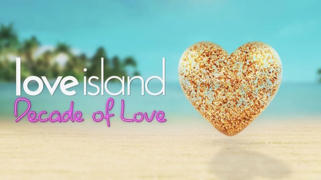 Title art for Love Island: Decade of Love, streaming on Hulu.