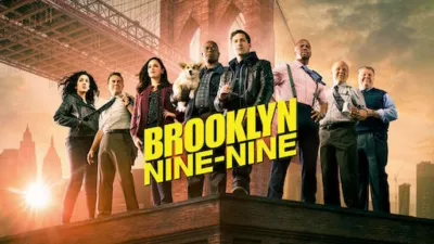 Title art for the sitcom series, Brooklyn 99.