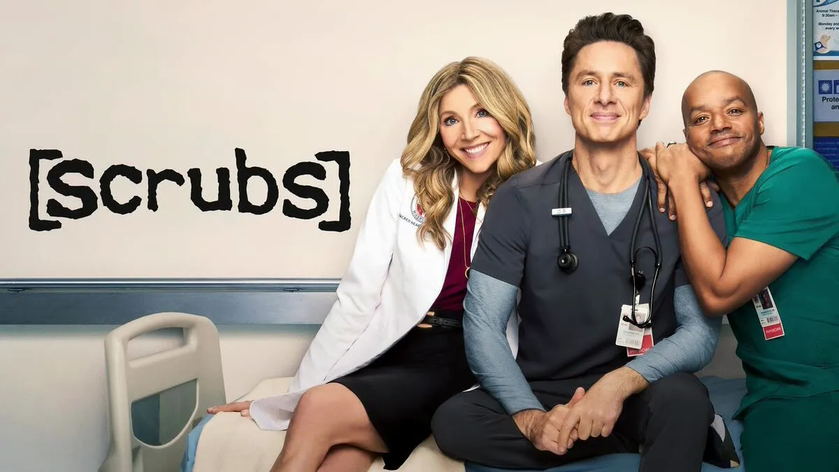 Title art for the Scrubs reboot on ABC.