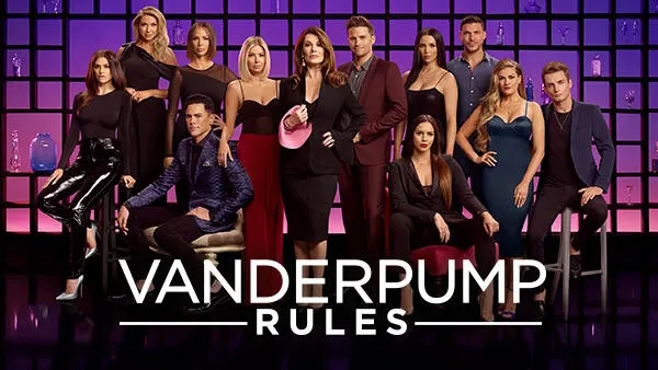 Title art for the Bravo show Vanderpump Rules.
