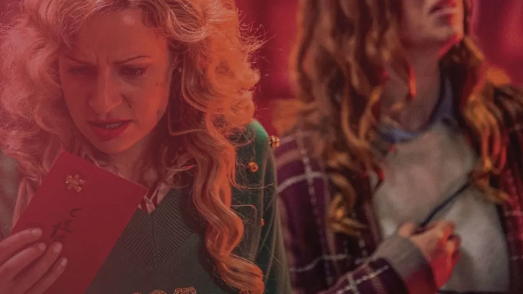 A still image from the Christmas horror comedy movie, Letters to Satan Claus.