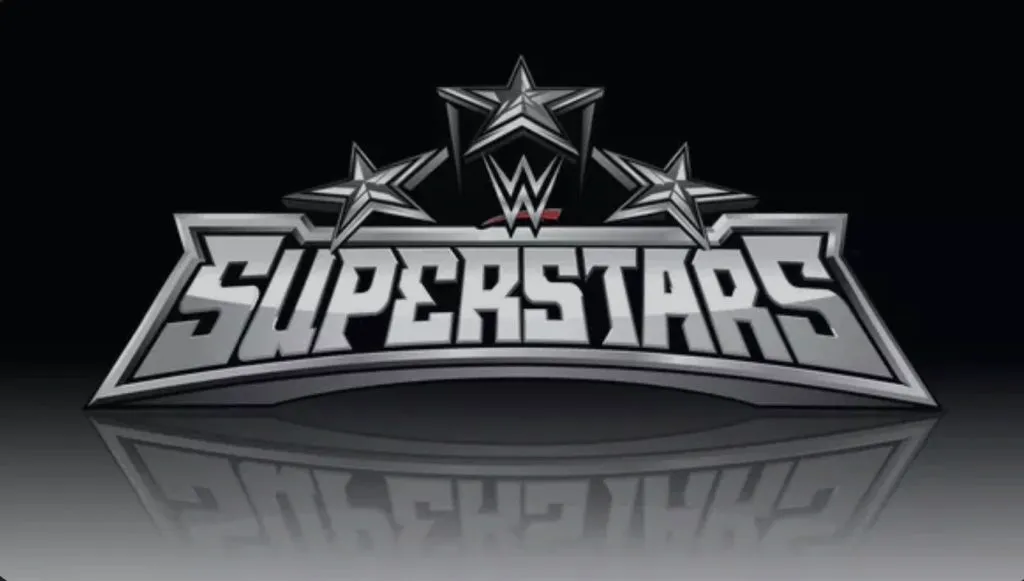 Title art for the wrestling series, WWE Superstars.