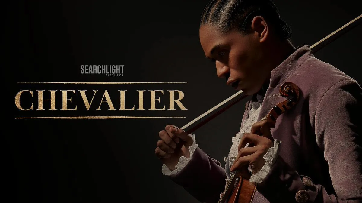 Title art for the Black history movie Chevalier.