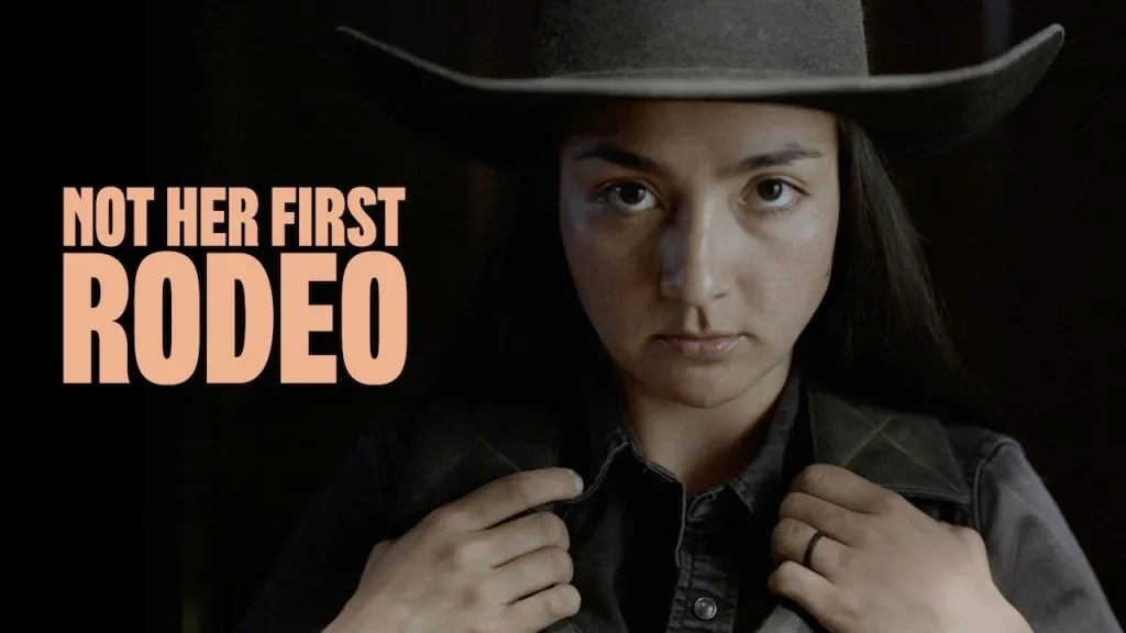 A title image from Not Her First Rodeo, a reality docuseries on Hulu.