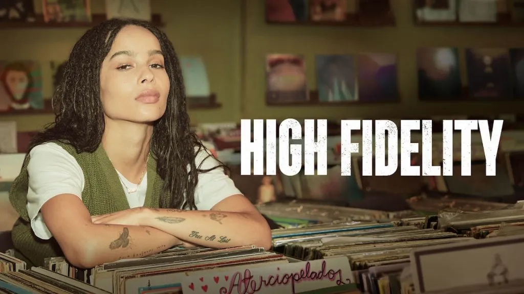 Title art for the Hulu Original series, High Fidelity, based on the novel by Nick Hornby.