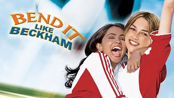 Title art for the soccer movie, Bend It Like Beckham.