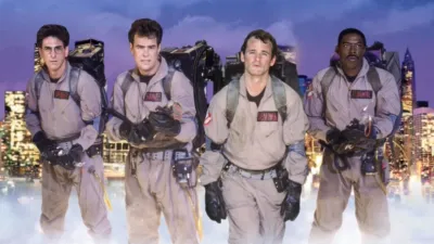 A still image from the ‘80s movie, Ghostbusters.