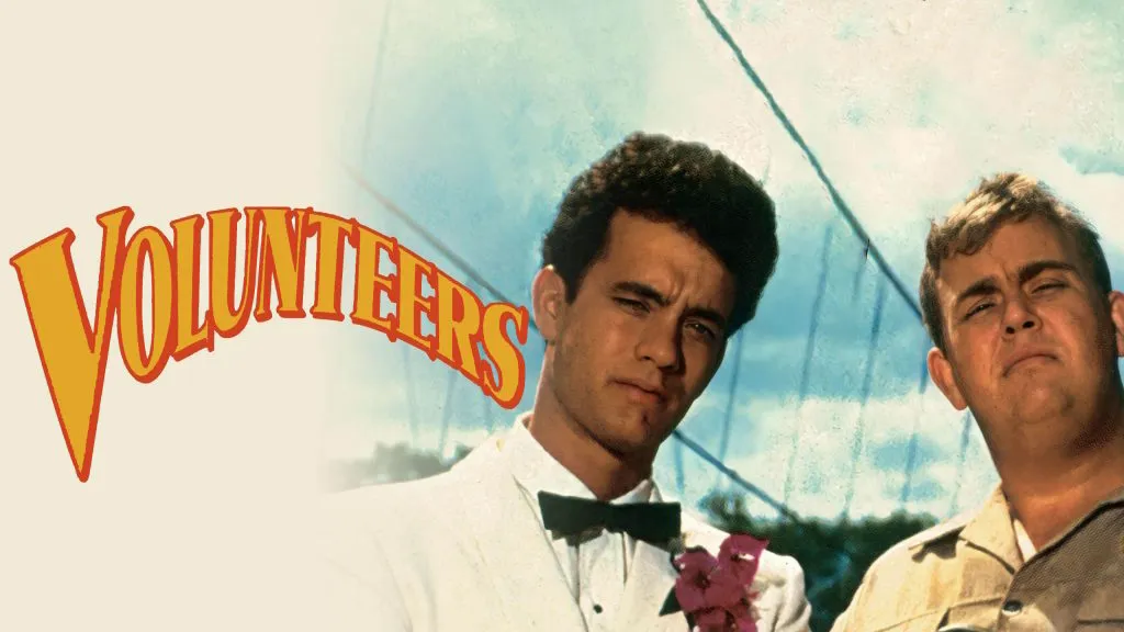 An image from one of the best movies with Tom Hanks, Volunteers.