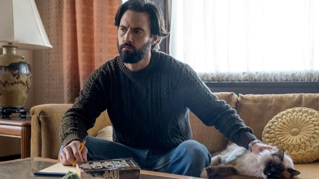 A still image of Milo Ventimiglia as Jack Pearson in This Is Us.