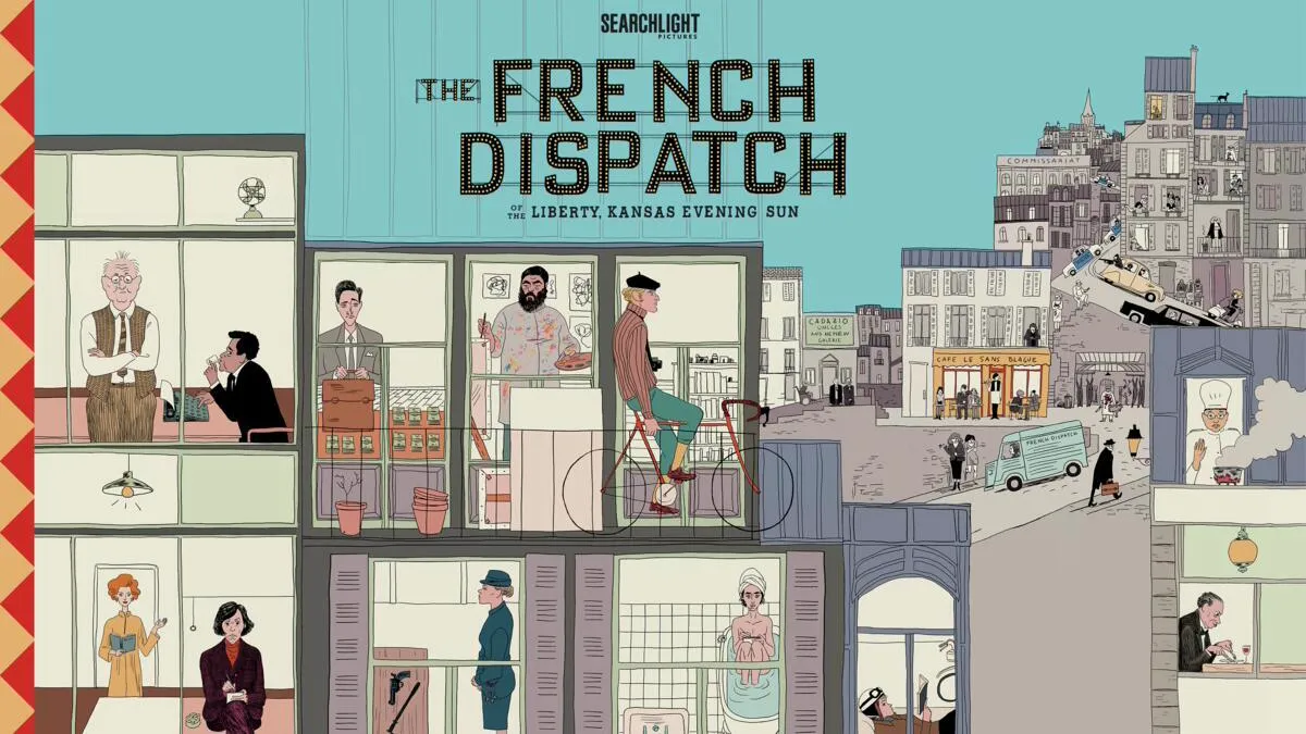 Title art for the Wes Anderson movie The French Dispatch.
