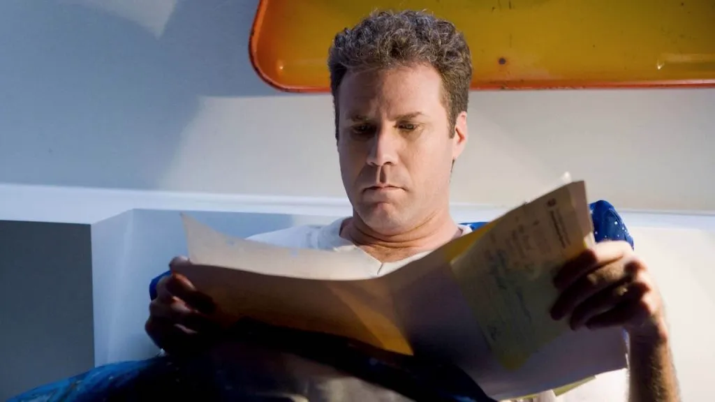 A still image from Stranger than Fiction, a movie starring Will Ferrell.
