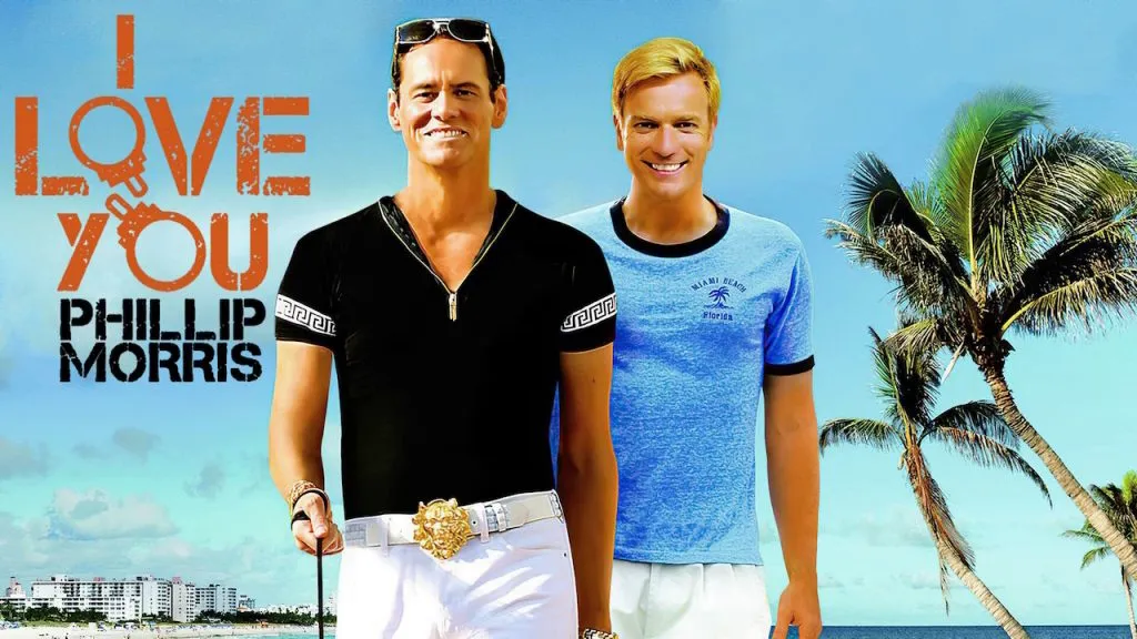 Title art from one of the best Jim Carrey movies, I Love You, Phillip Morris.