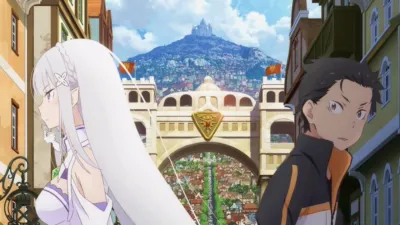 A still image from one of the best isekai anime series, Re:Zero.