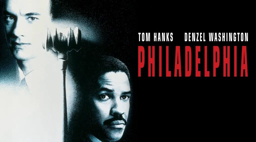 A still image from Philadelphia, one of the best Tom Hanks movies.