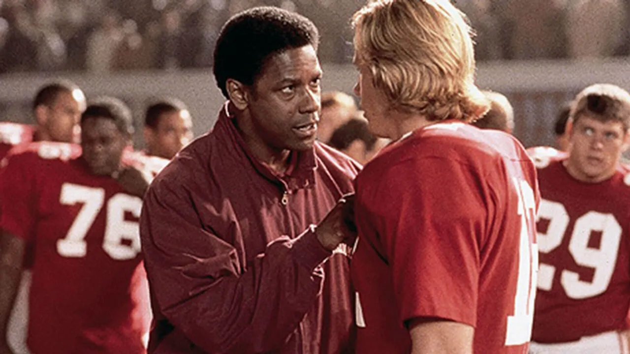 A still image from the 2000s Disney movie, Remember the Titans.