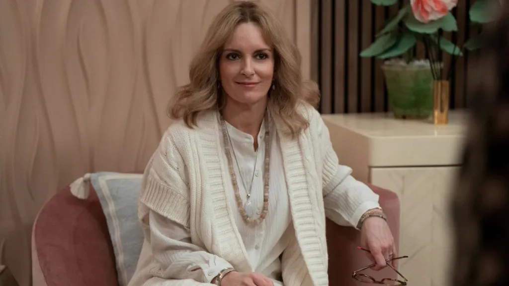 A still image of Tina Fey as Cinda Canning in Only Murders in the Building.