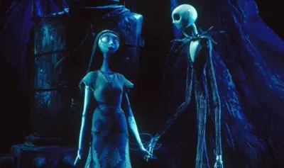 A still image from the Nightmare Before Christmas