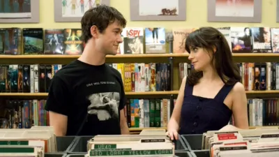 A still image from the rom-com movie, (500) Days of Summer.