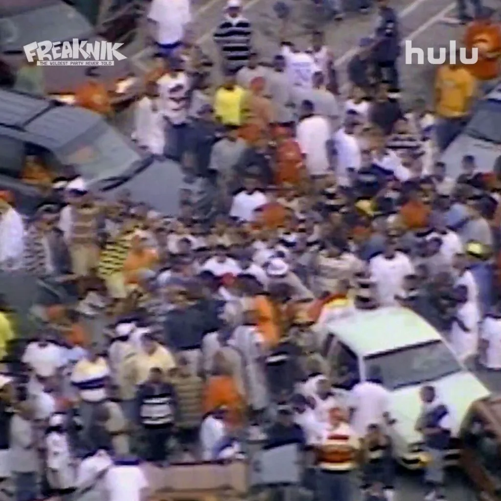 An archived image from the Freaknik festival featured in the Hulu Original documentary, Freaknik: The Wildest Party Never Told.
