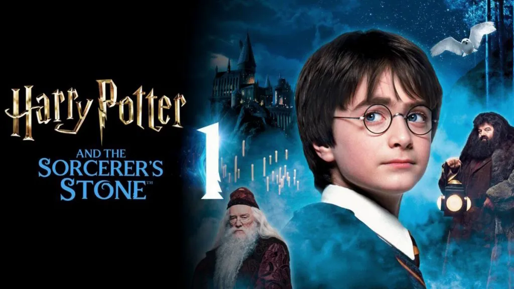 Title art for the movie Harry Potter and the Sorcerer’s Stone.