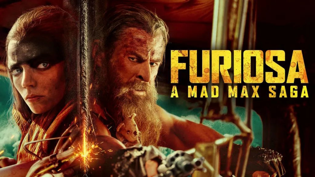 Title art for the movie Furiosa: A Mad Max Saga, streaming on Max.