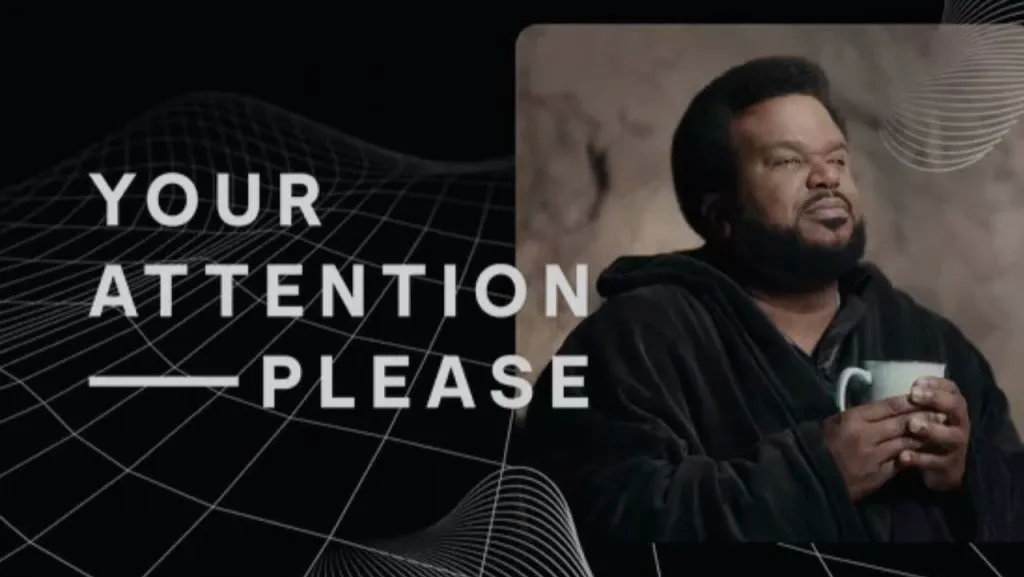 Title art for the Black history documentary, Your Attention Please.