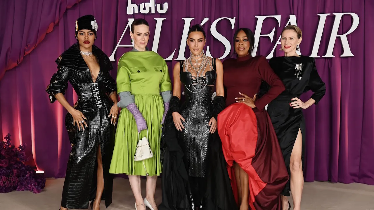 Promotional image featuring cast members of the new Hulu Original series, All’s Fair.