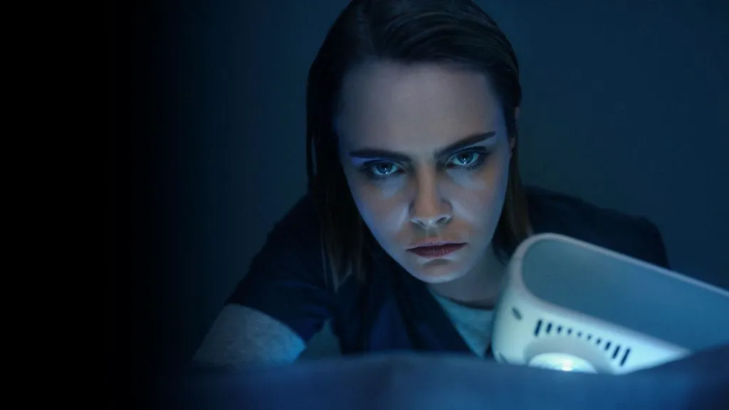 A still image of Cara Delevingne as Ivy in AHS: Delicate.