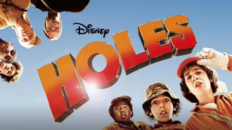 Title art for the movie based on the book, Holes.