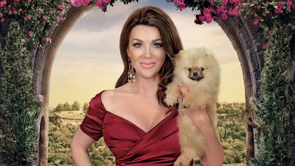 Brand image of Lisa Vanderpump for Season 2 of Vanderpump Villa.