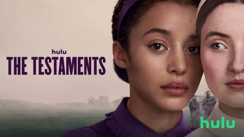 Title art for the Hulu Original series The Testaments.
