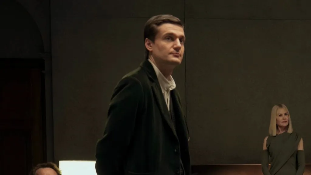 A still image of Lucas Englander as Martin in the Hulu Original series, Nine Perfect Strangers.