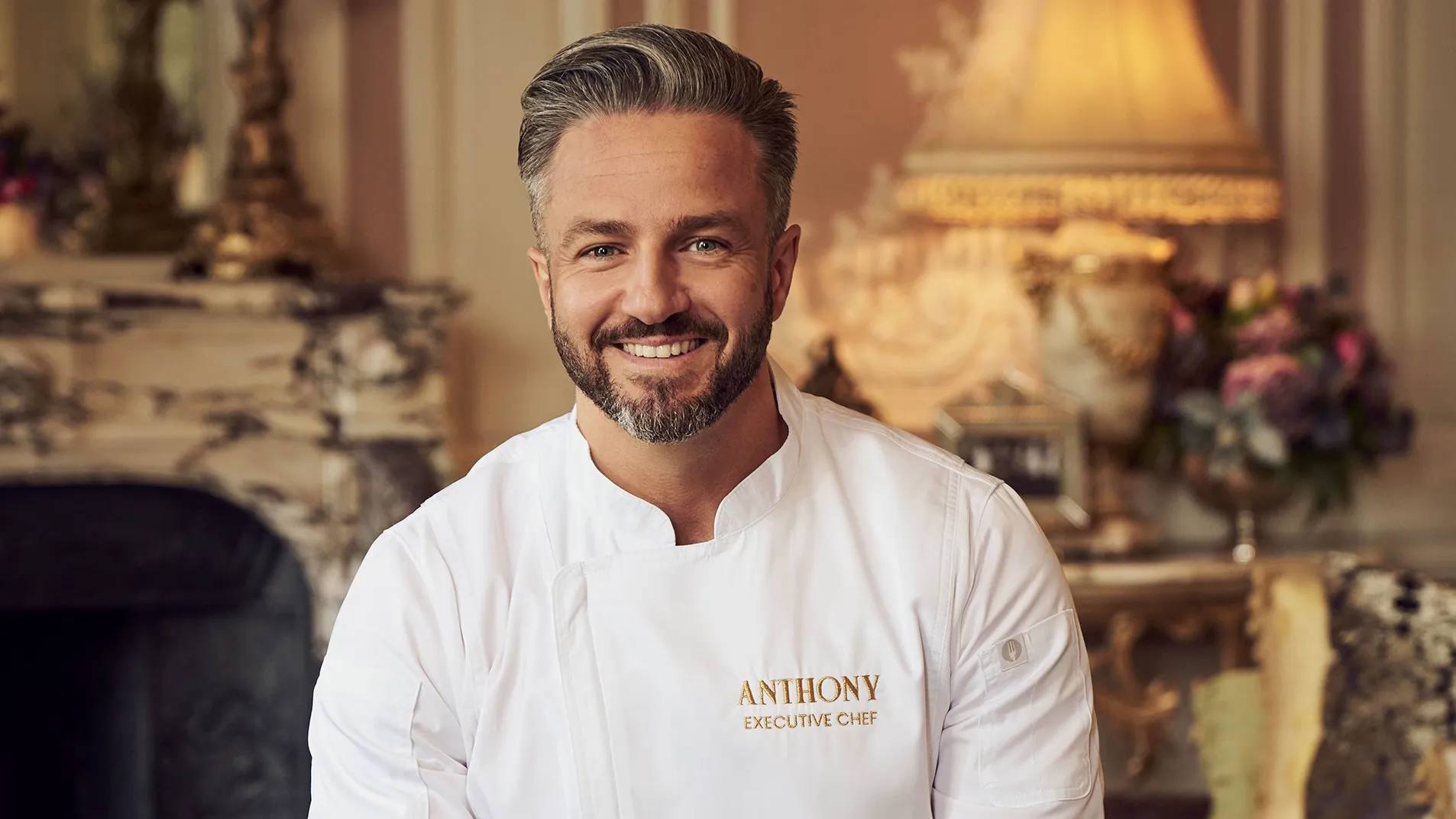 A headshot of Chef Anthony from Vanderpump Villa Season 3.