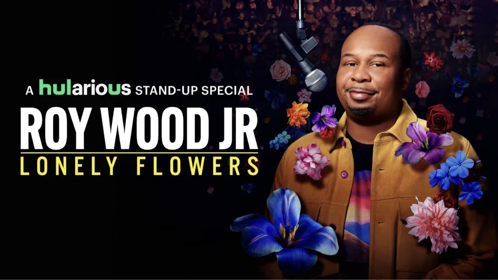 Title art for the new Roy Wood Jr. comedy special on Hulu, Lonely Flowers.