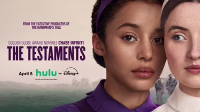 Title art for the Hulu Original series The Testaments.