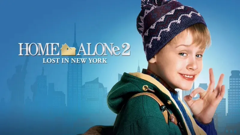 Title art for the Christmas movie Home Alone 2: Lost in New York.