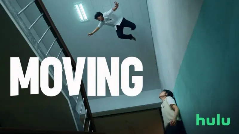 Title art for the Hulu Original K-drama series Moving.