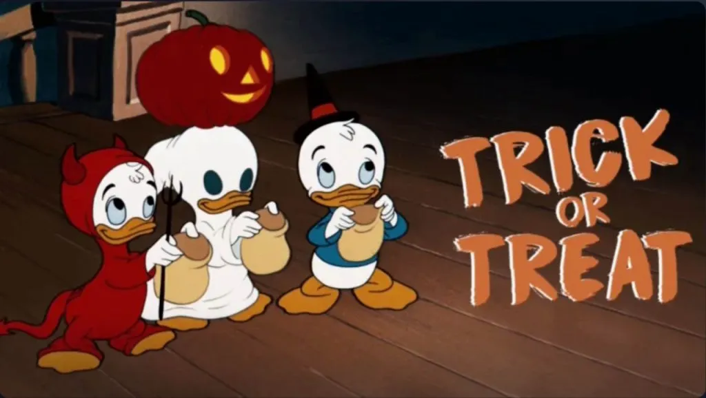 Title art for the Disney Halloween movie, Trick or Treat.