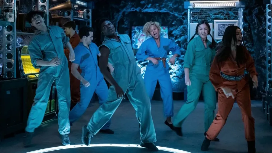 A still image from for the dystopian show, Utopia Falls