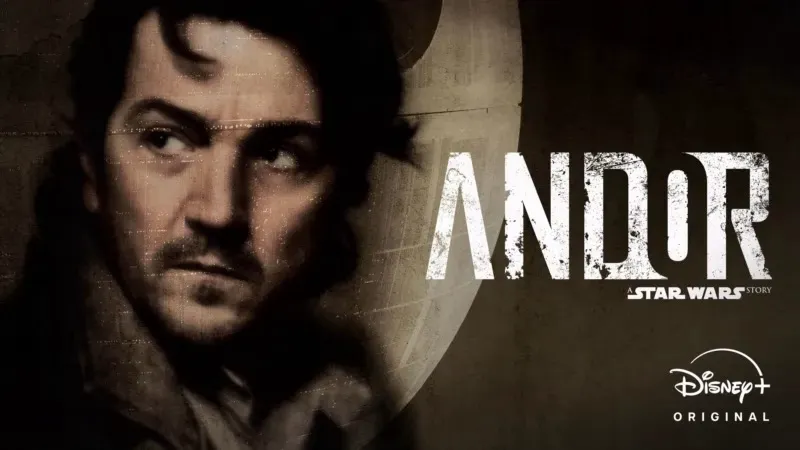Title art for the Disney+ Original Star Wars series, Andor.