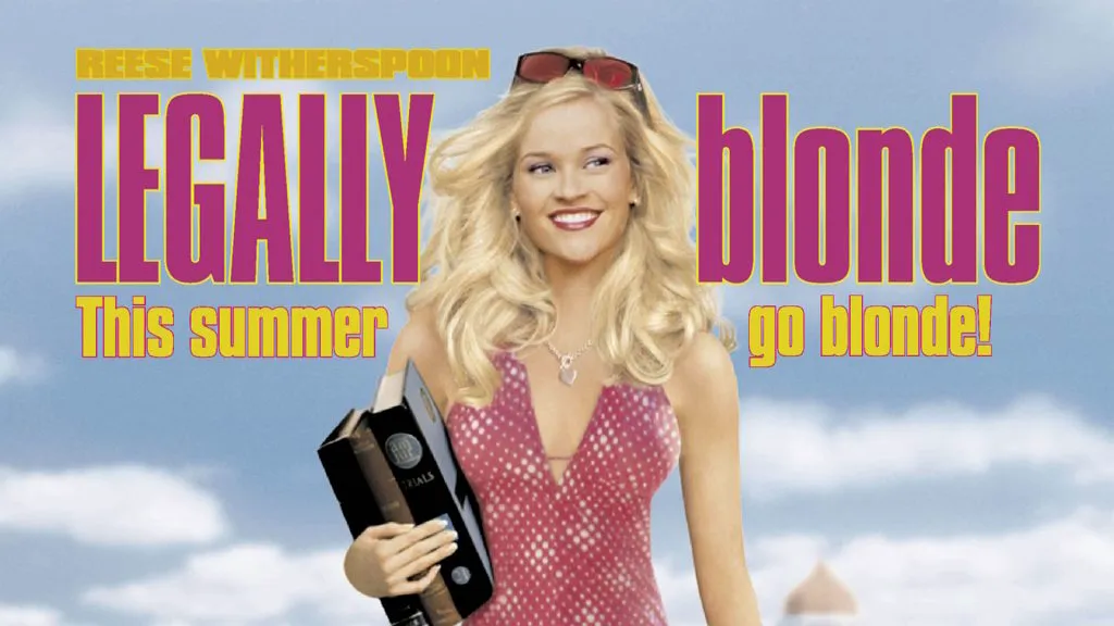 Title art for the Jennifer Coolidge comedy film Legally Blonde.