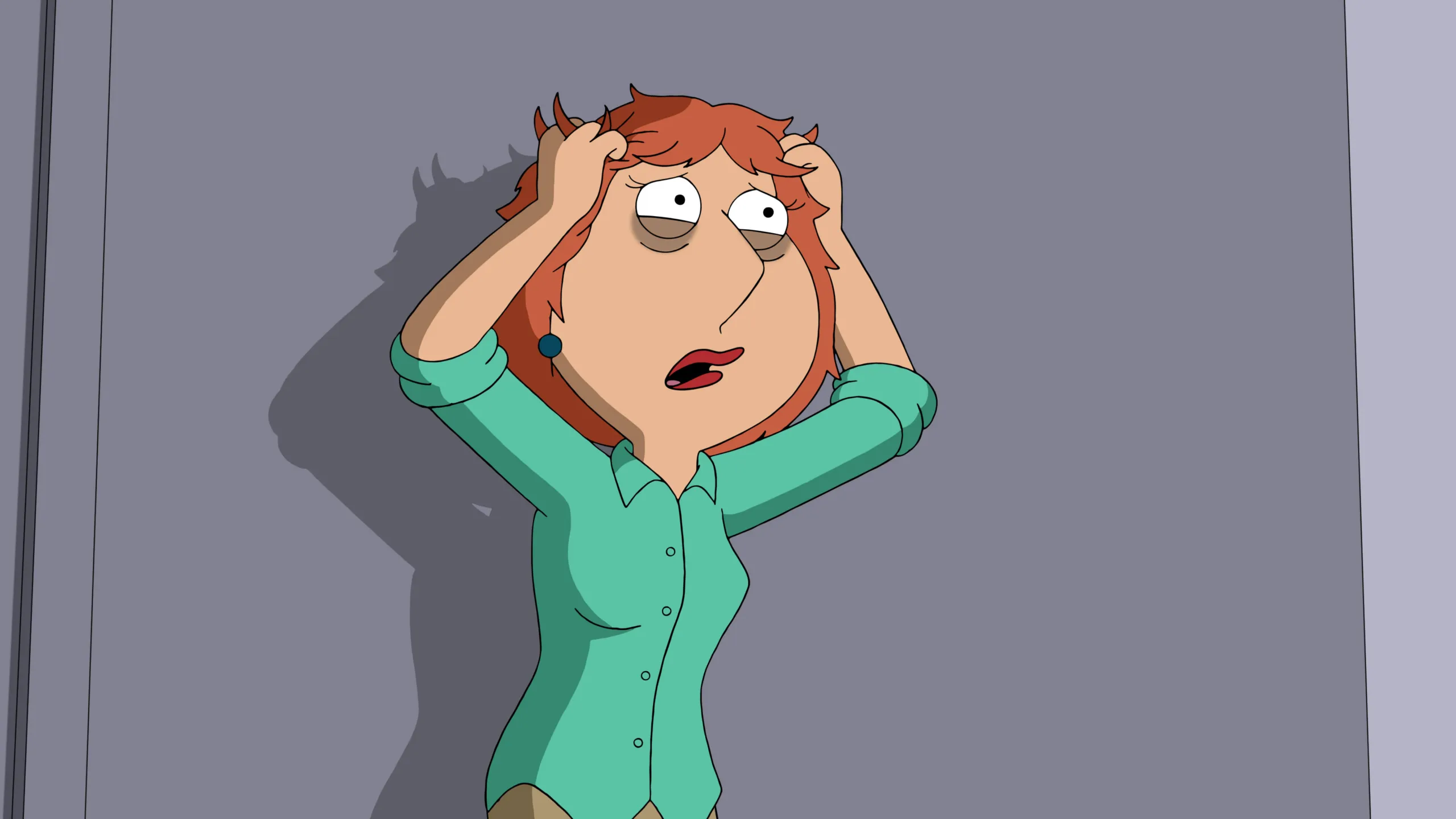 Lois Griffin, voiced by Alex Borstein, in a scene from Family Guy.