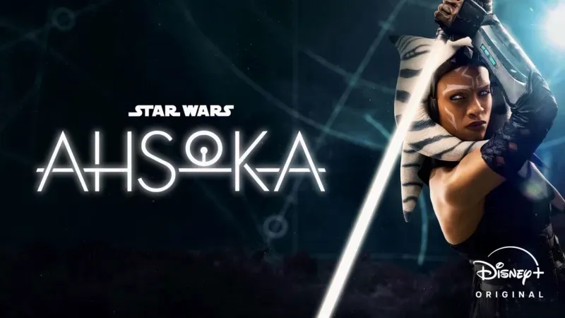 Title art for the Disney+ Original Star Wars series, Ahsoka.