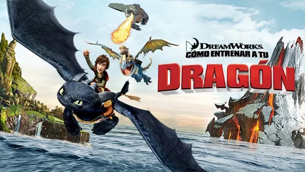 Title art for the animated DreamWorks movie, How to Train Your Dragon.