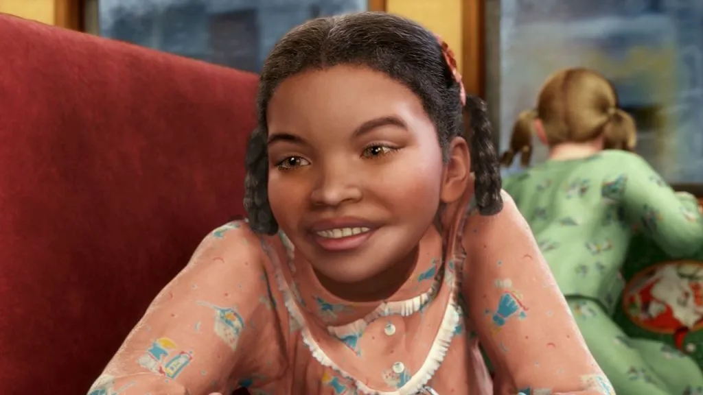 A still image from the Christmas movie, The Polar Express.