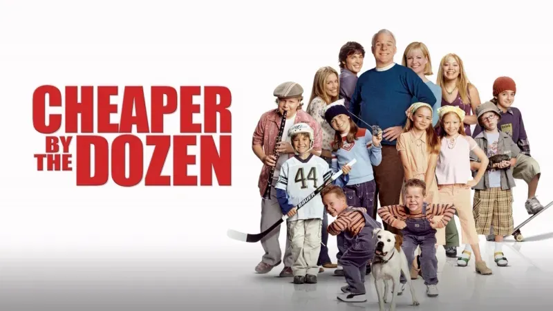 Title art for the Hilary Duff movie Cheaper by the Dozen.