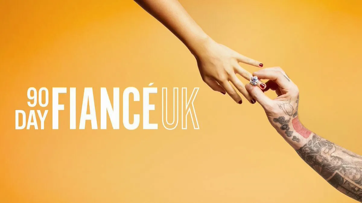 Title art for the reality dating series 90 Day Fiancé UK.