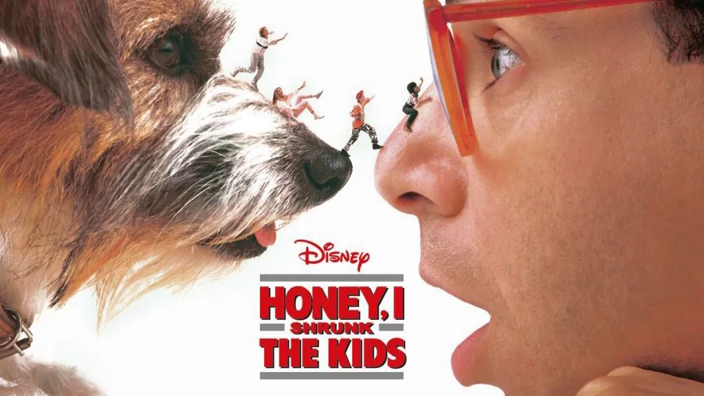 Title art for the family Disney movie, Honey, I Shrunk the Kids.