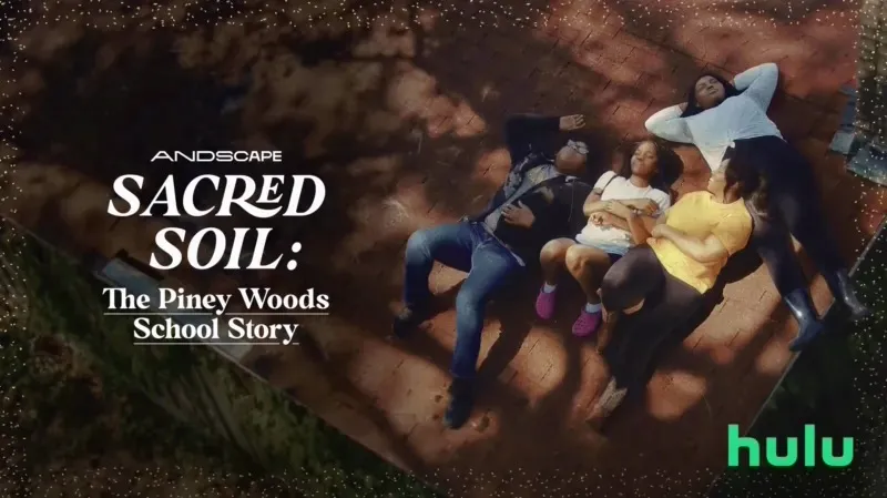 Title art for the Black history documentary Sacred Soil: The Piney Woods School Story.